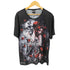 衣櫻 薔薇 スカル ガール グラフィックプリントTシャツ メンズ JPN:XXL